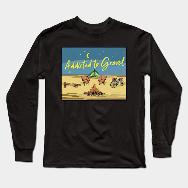 A2G - Bikepacking Simple Long Sleeve T-Shirt by AddictedtoGravel